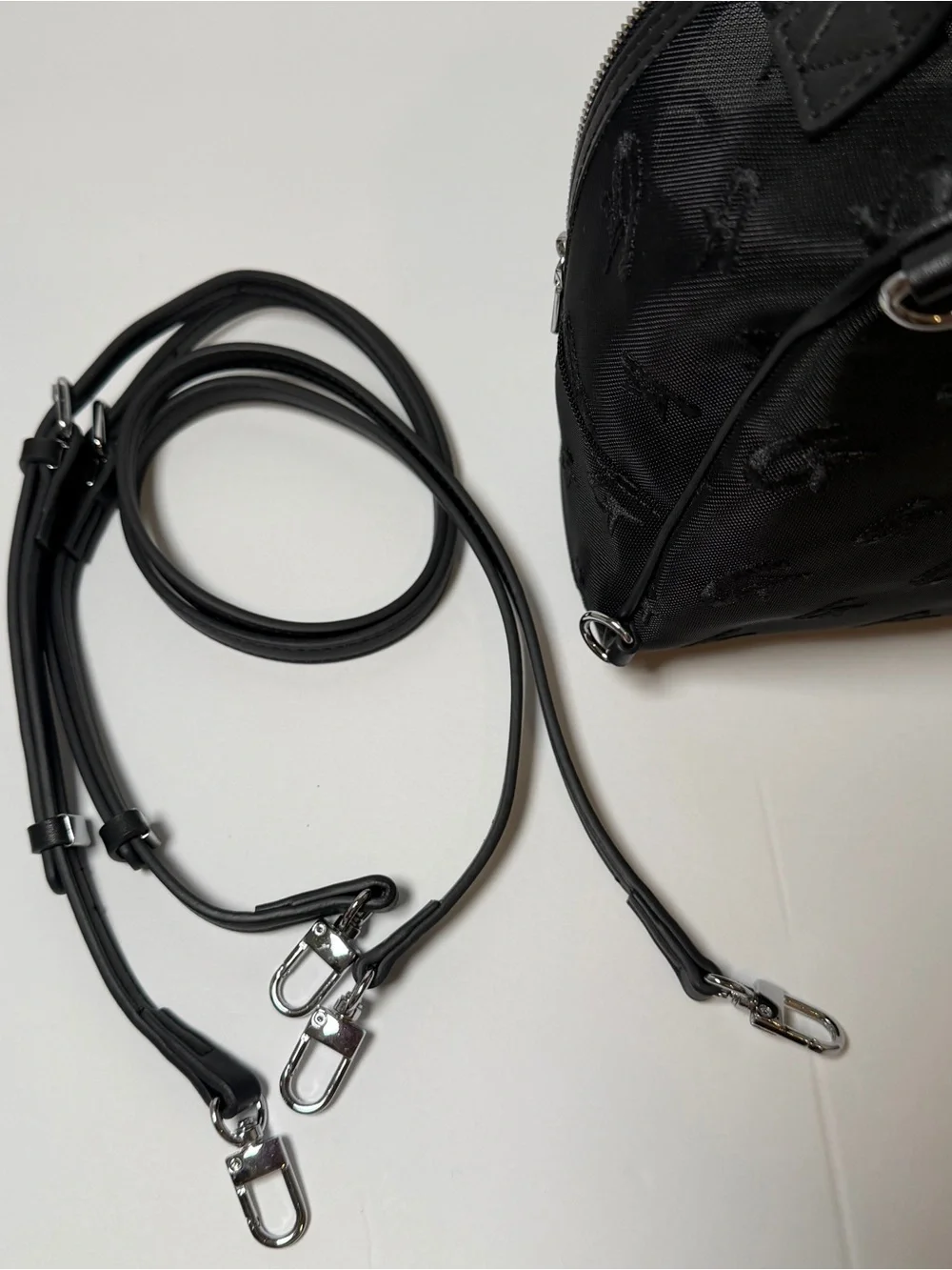 Glamaholic Mesh Mini Backpack Purse Black